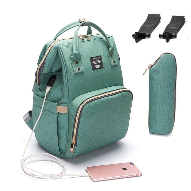 DIAPER BAG WITH USB CHARGER