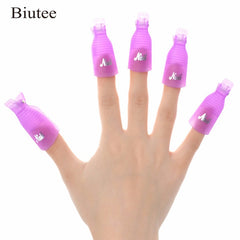 10 PC Nail Art Plastic Gel Nail Polish Remover