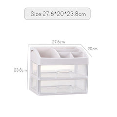 3-Drawer Plastic Vanity, Compact Storage Organization